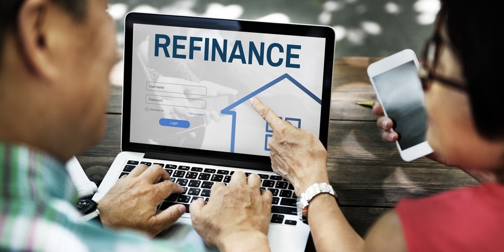 a photo depicting a presentation for refinancing endeavors.